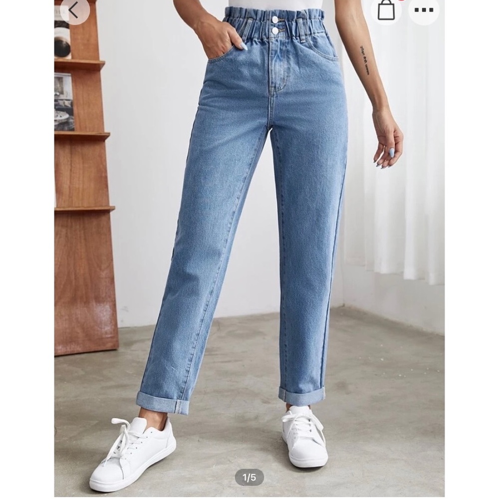 Paper Bag High Waist Jeans